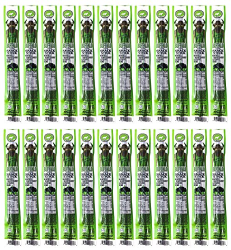 Pearson Ranch Buffalo Meat Sticks Pack Of 24 – 1Oz Bison Jerky Sticks – Exotic Meat, Low-Carb, Gluten-Free, Msg-Free, High-Protein, Low-Fat, Paleo And Keto Friendly #TOP15