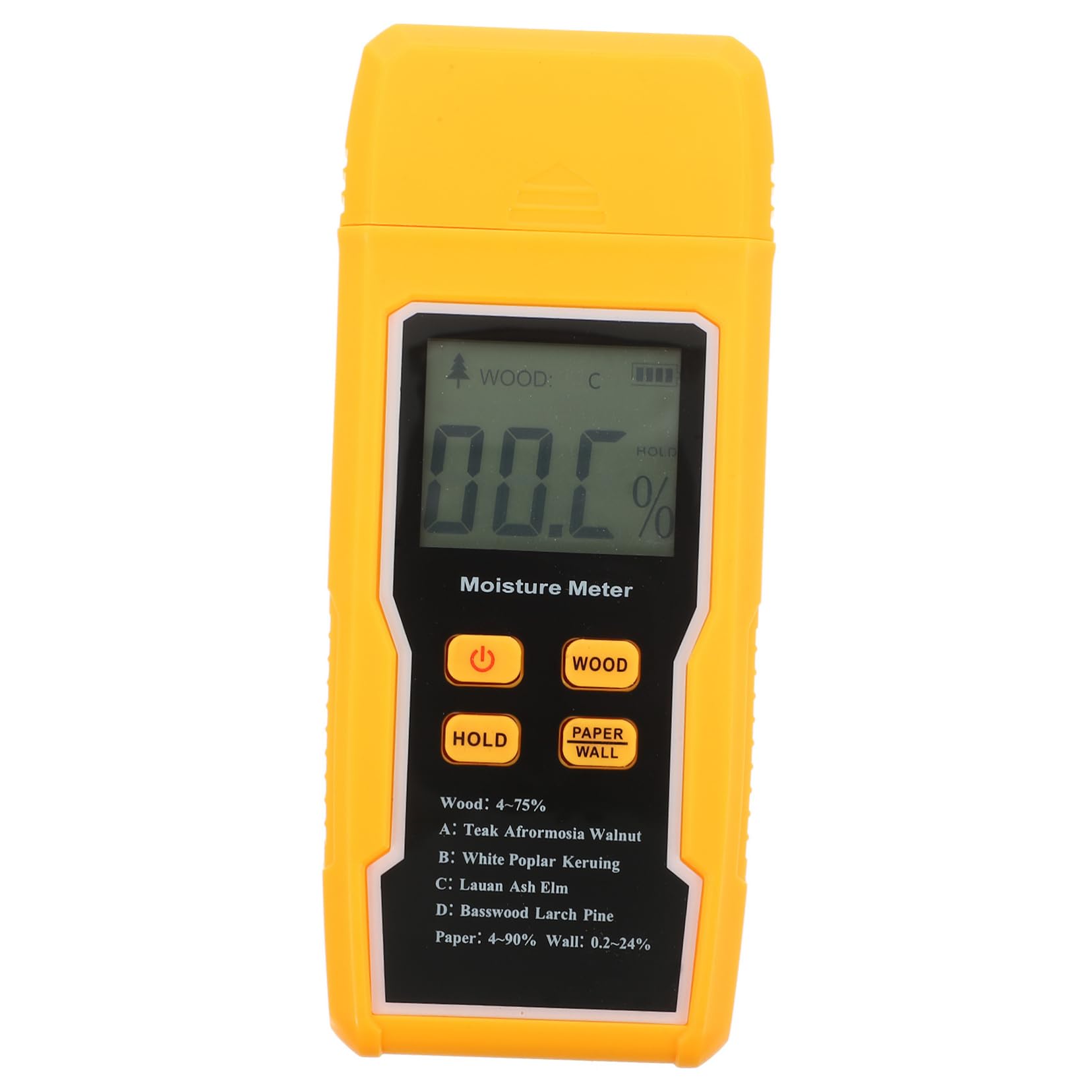 Lurrose Lcd Display Moisture Meter Digital Dampness Tester for Wood Paper Wall Accurate Moisture Measurement