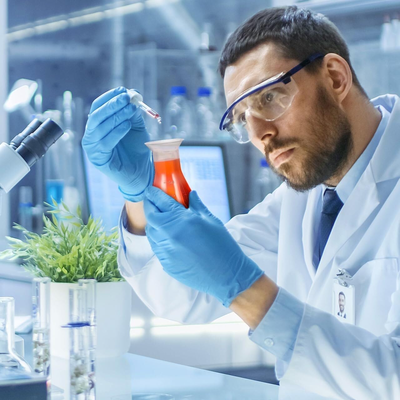 5 Kunststoff-Erlenmeyer 50ml – Transparente, graduierte Kegelkolben für Labor, Schule und Wissenschaftliche Experimente