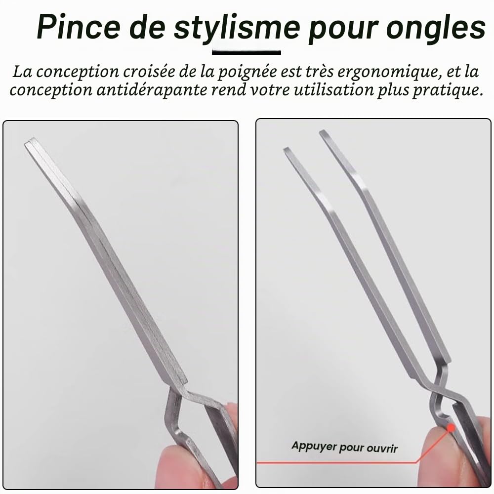 Pince à épiler multifonction en acier inoxydable