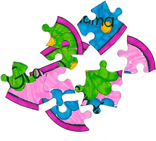 Miniatura 6 de Hygloss Rompecabezas de corazón en blanco para decorar, actividad artística, uso como recuerdo de fiesta, blanco, resistente, 6 x 8 pulgadas, 8