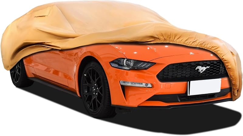 Heavy Duty Outdoor Car Cover Custom Fit for 1994-2026 Ford Mustang | Windproof All Weather Waterproof Sun Rain UV Dust Snow Protection Outdoor Car Covers