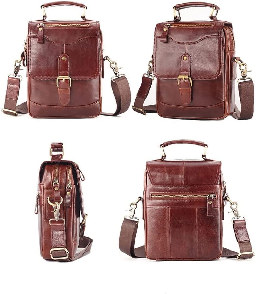 Waterproof Leather Briefcase - Laptop Tote Messenger Bag, Large Capacity Work Bag for Office Business4