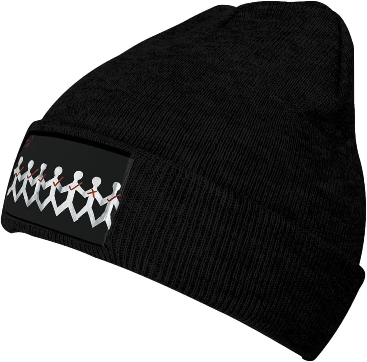 OBLUE Three Days Rock Grace Band Knit Beanie Hats Lightweight Cap Slouchy Skull Hat Headwear for Women Men Black