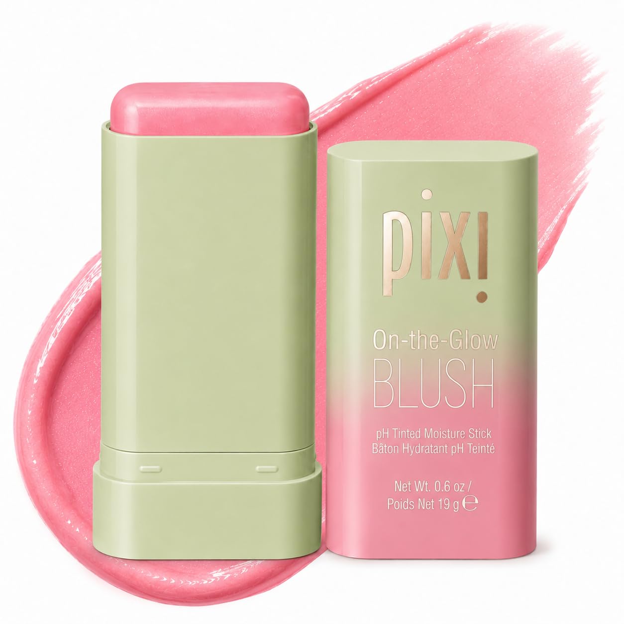 Pixi ON-THE-GLOW Cream Blush Stick for Cheeks, pH Reactive, Cheektone