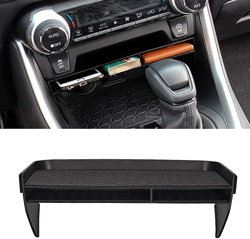 JSCARLIFE Compatible con T-oyota RAV-4 2020-2022 - Bandeja organizadora de consola central, caja de almacenamiento para palanca de cambios,