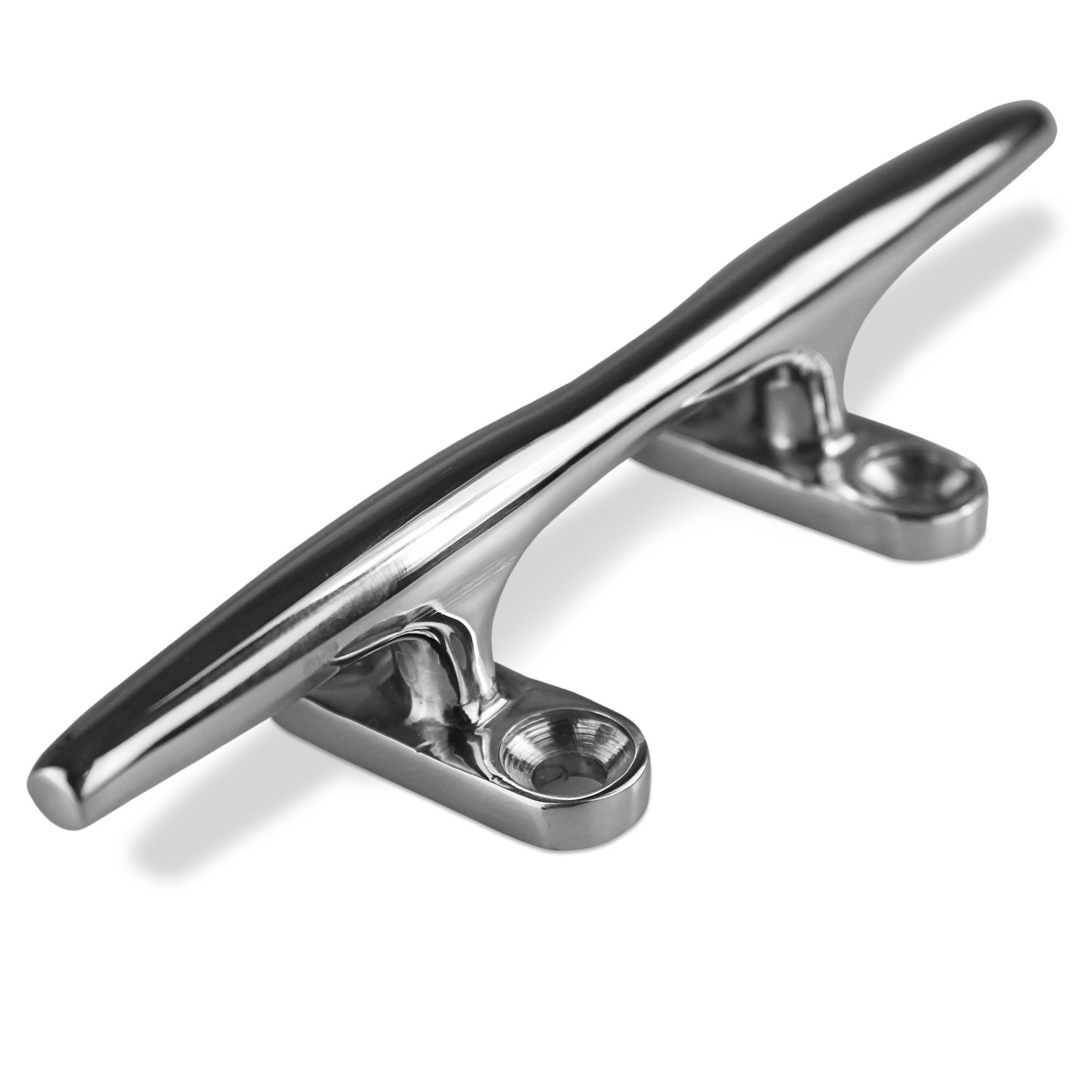 Salty Reef Deck Cleat Heavy Duty Polished 316 Marine Grade Stainless Steel