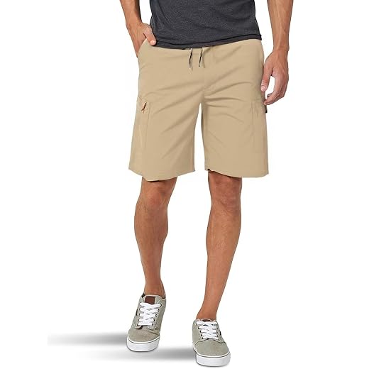 Short cargo masculino respirável elástico para caminhadas verão com bolsos