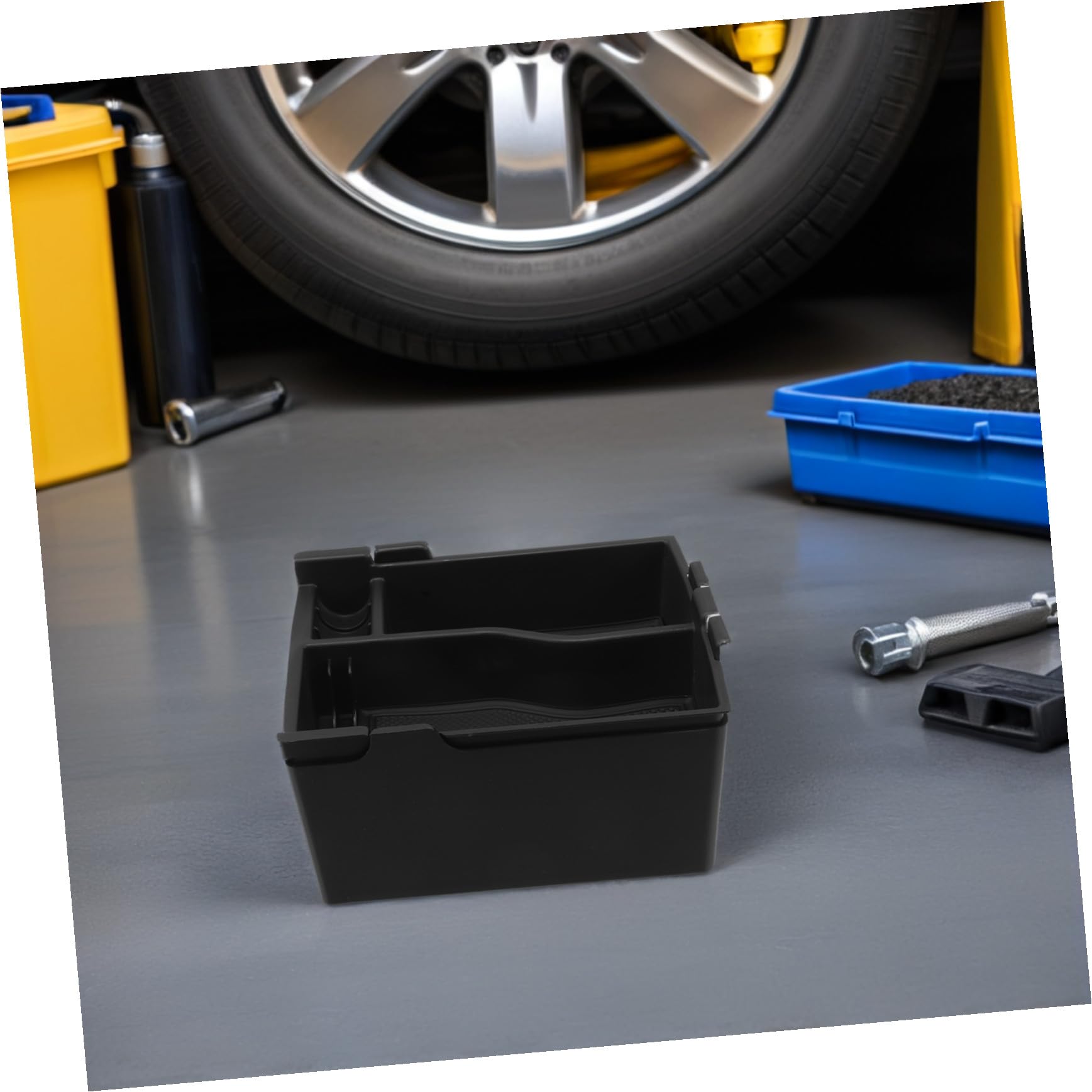 Organizer Box per Bracciolo Auto Compatibile con 22+ Modelli Doppio Livello in Abs Resistente Vassoio Portaoggetti Consolle Centrale per Viaggi e Commuting Contenitore