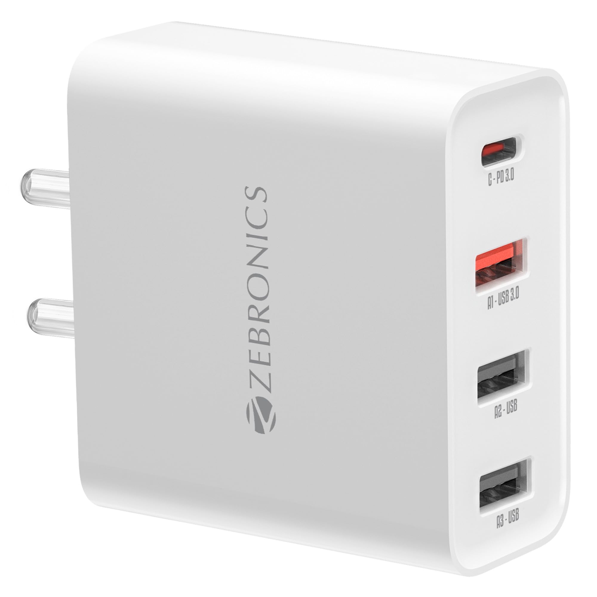 Zebronics Rc45A 4 Port Charger, 45W Max, Smart Ic, Type C Pd 3.0, 3X USB, for iPhone | Android Smartphones | Tablets, Rapid Charge, Wide Voltage Support, Built in Protections, Black (B0C4DVDFK9) Amazon Price History, Amazon Price Tracker