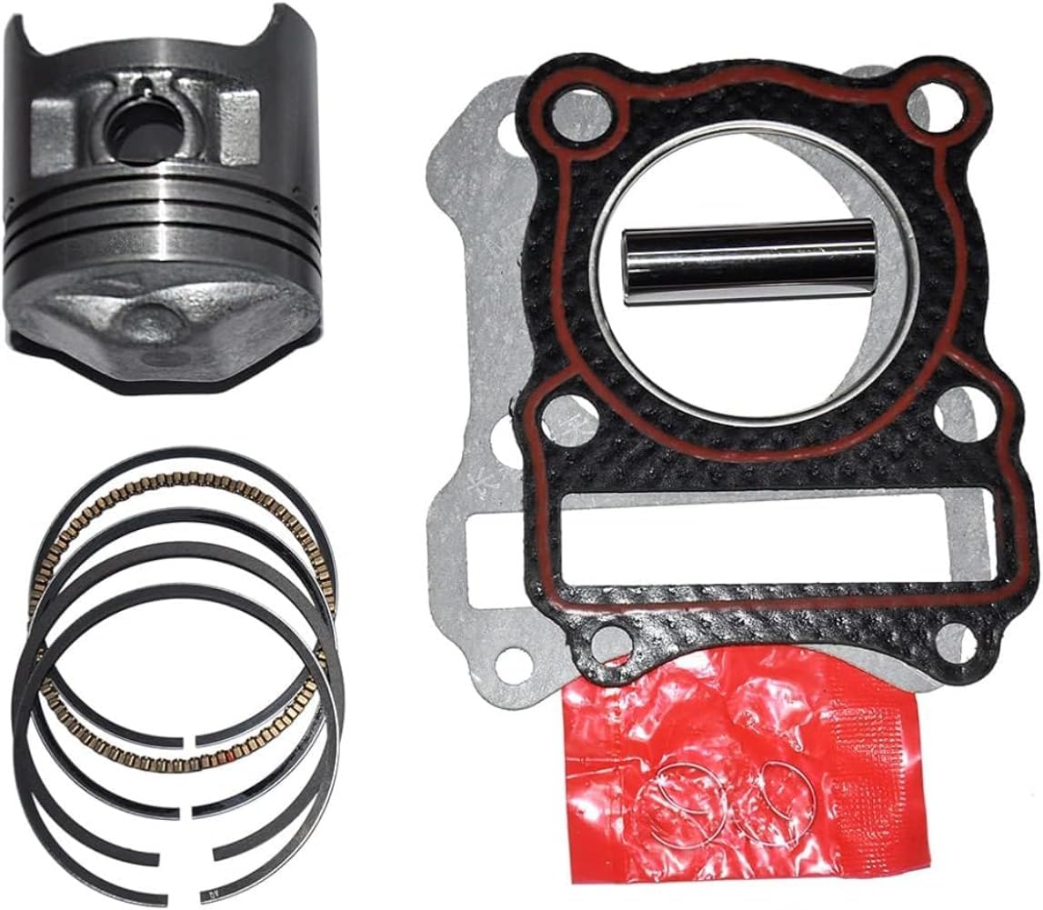 Piston And Piston Rings Gasket Kit Compatible with Suz-uki LT125 125cc