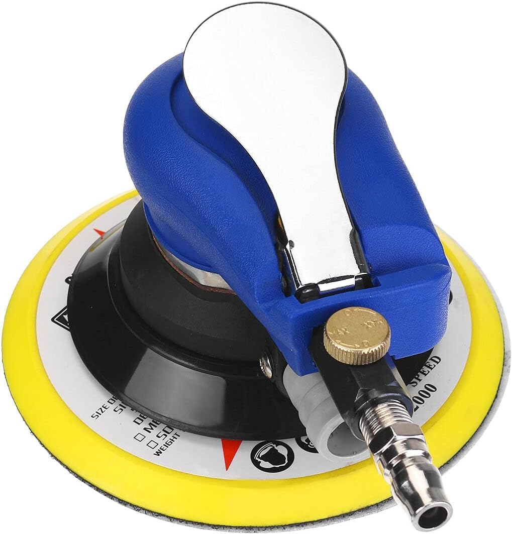 6" Air Palm Random Orbital Sander 150mm Hand Sanding Pneumatic Sanding Tool Set
