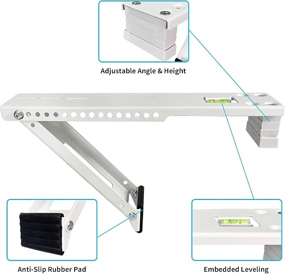 Heavy Duty 165lb Window Air Conditioner Support Bracket Fits Up to 24K btu A/C Units