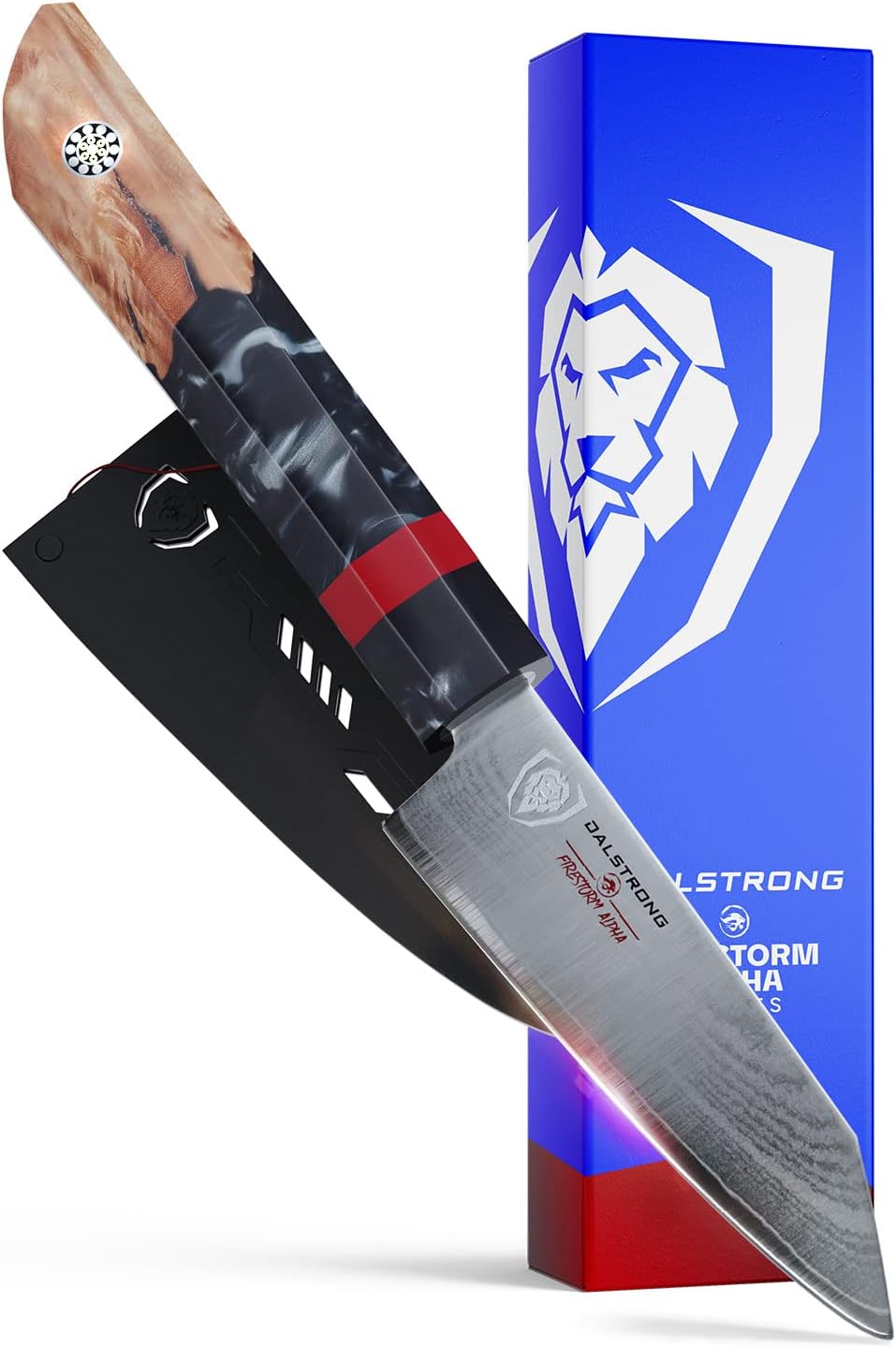 Dalstrong Paring Knife - 3.75 inch - Firestorm Alpha Series - Premium 10Cr15CoMoV High-Carbon Steel - Traditional Japanese Wa Stabilized Wood & Resin Handle - Cooking Kitchen Chef Knife - w/Sheath