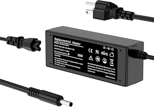 Adaptador de 65 W y 45 W para cargador de laptop Dell Inspiron 13 14 15 17,3583 5566 5559 3585 5593 5567 3590 5555 5570 Dell Latitude 3310 3410 3420