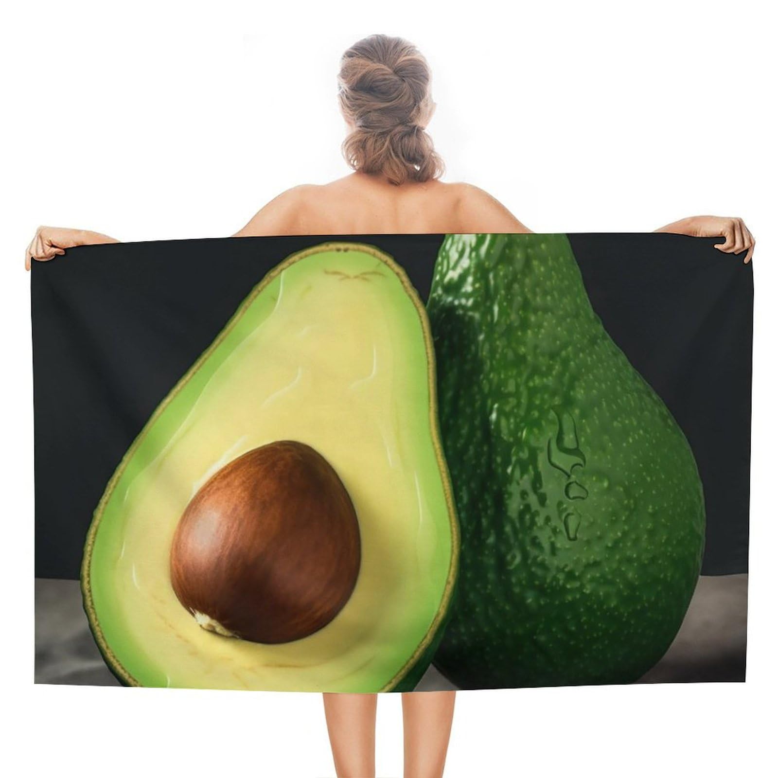 LSRCPD Beach Towels Half Cut Fruit Pieces Bath Yoga Swim Travel For Men Women 80X130Cm