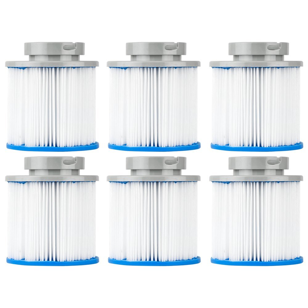 Clear Choice Pool Spa Filter 4.38 Dia x 4.13 in Cartridge Replacement for M-SPA B03008 Baleen AK-B0300874, [6-Pack]