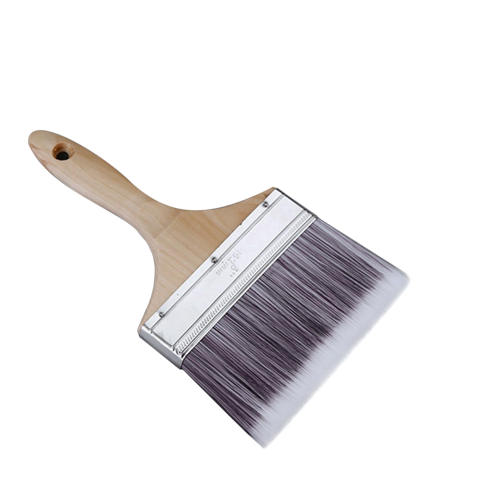 Large Artist Flat Paint Brush Wide Wall Art Paint Brush for Gesso, Varnishes, Acrylic Painting, Watercolor, Wood, Wall, Furniture (6 Inch-wood)