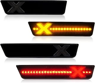 POPMOTORZ Smoked LED Side Marker Lights 4PCS