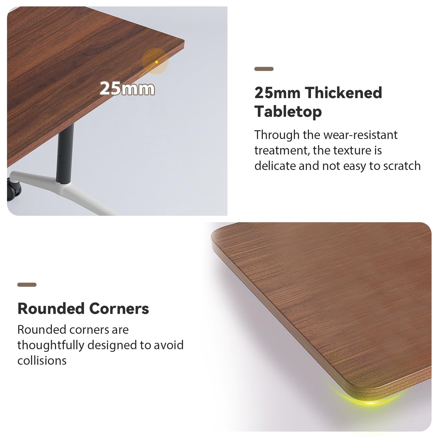 Folding Conference Room Tables Seminar Conference Table Modern Flip Top Training Meeting Tables Conference Room Table with Wheels — view 6