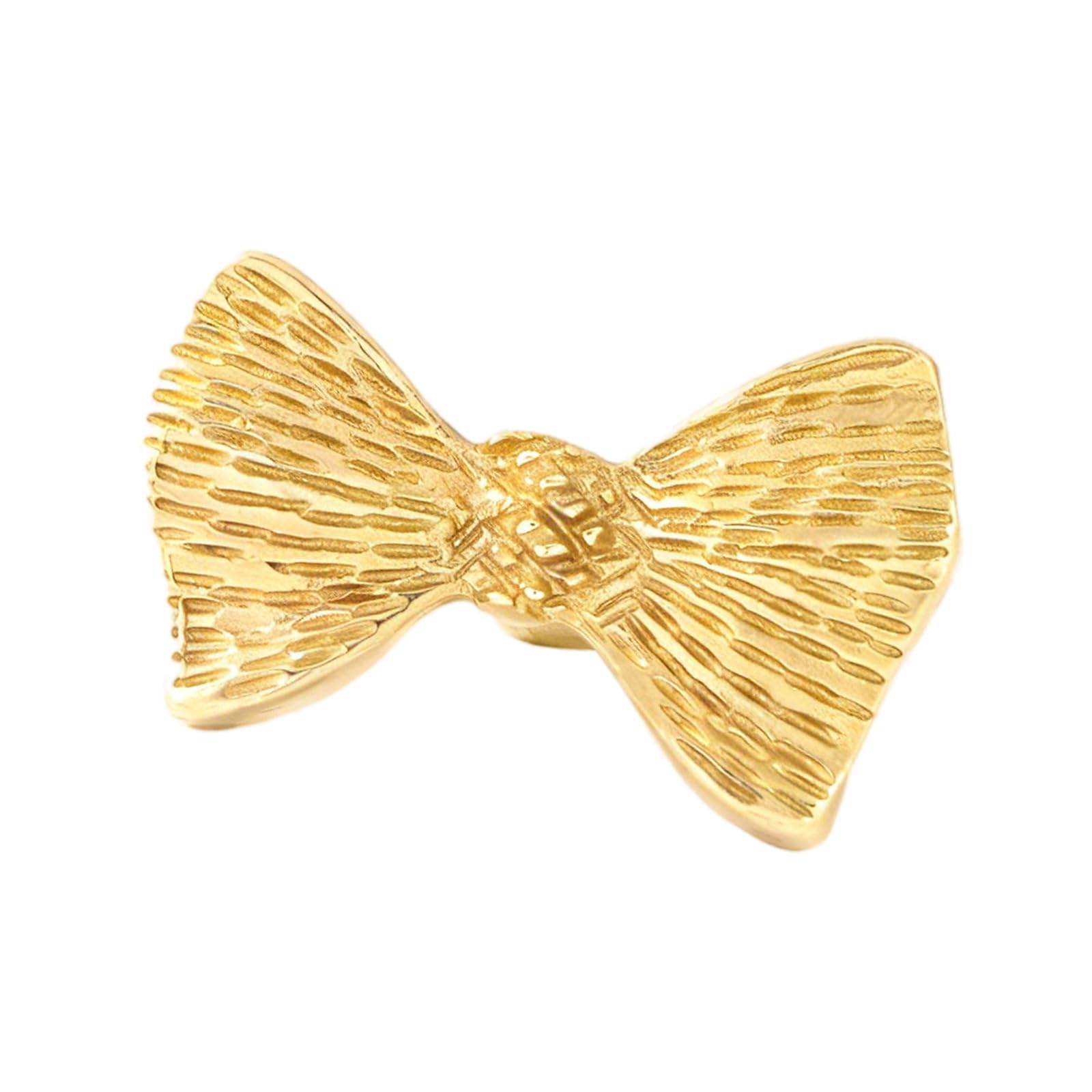 Xjdzineq Bowknot Shape Brass Cabinet Drawer Handle Furniture Decorative Handle Cupboard Pulls Furniture Decoration Hardware Brass Cabinet Pull and Knob