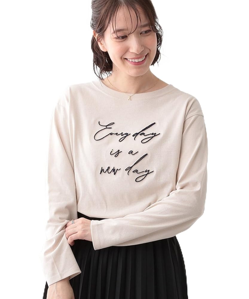 Amazon | [ シューラルー ] カットソー 【S-LL】ロゴの立体感が