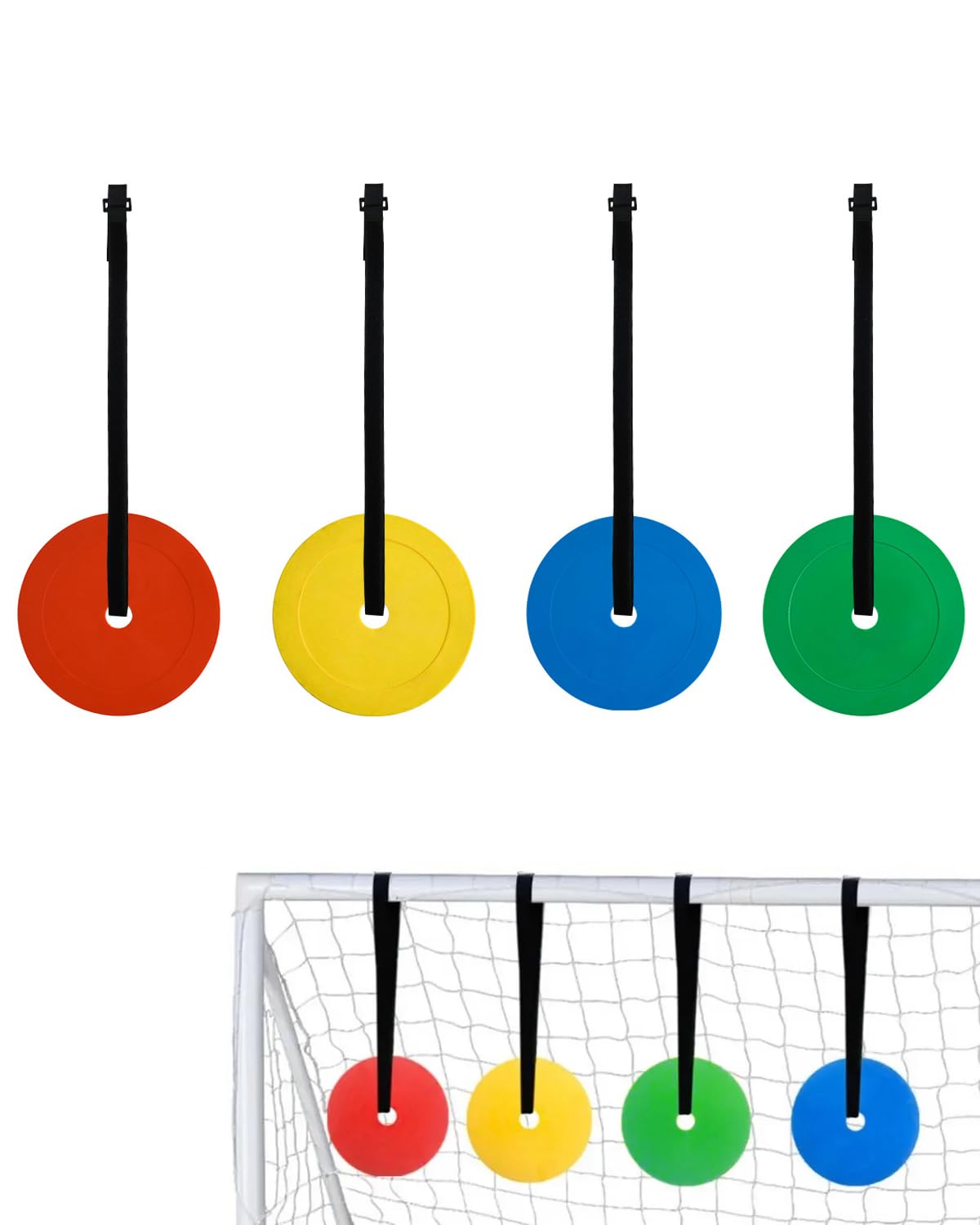 Sagome Bersaglio Calcio Set 4 - Kit Allenamento Tiro Precisione per Porta