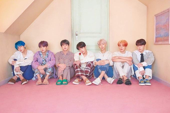 print o craft BTS K POP Team Poster for Large Size Wall Big Living Girls Bed Room Multicolor Home Decor HD Poster (Paper, 18 X 12 inch, Multicolour)