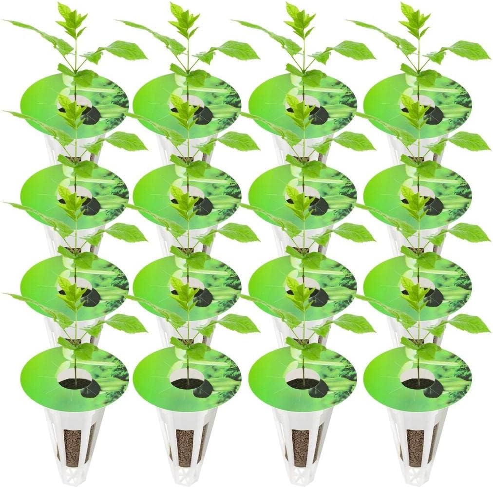 Acewen 100Pcs Seed Pot Labels Stickers, Round Peel and Stick Hydroponic