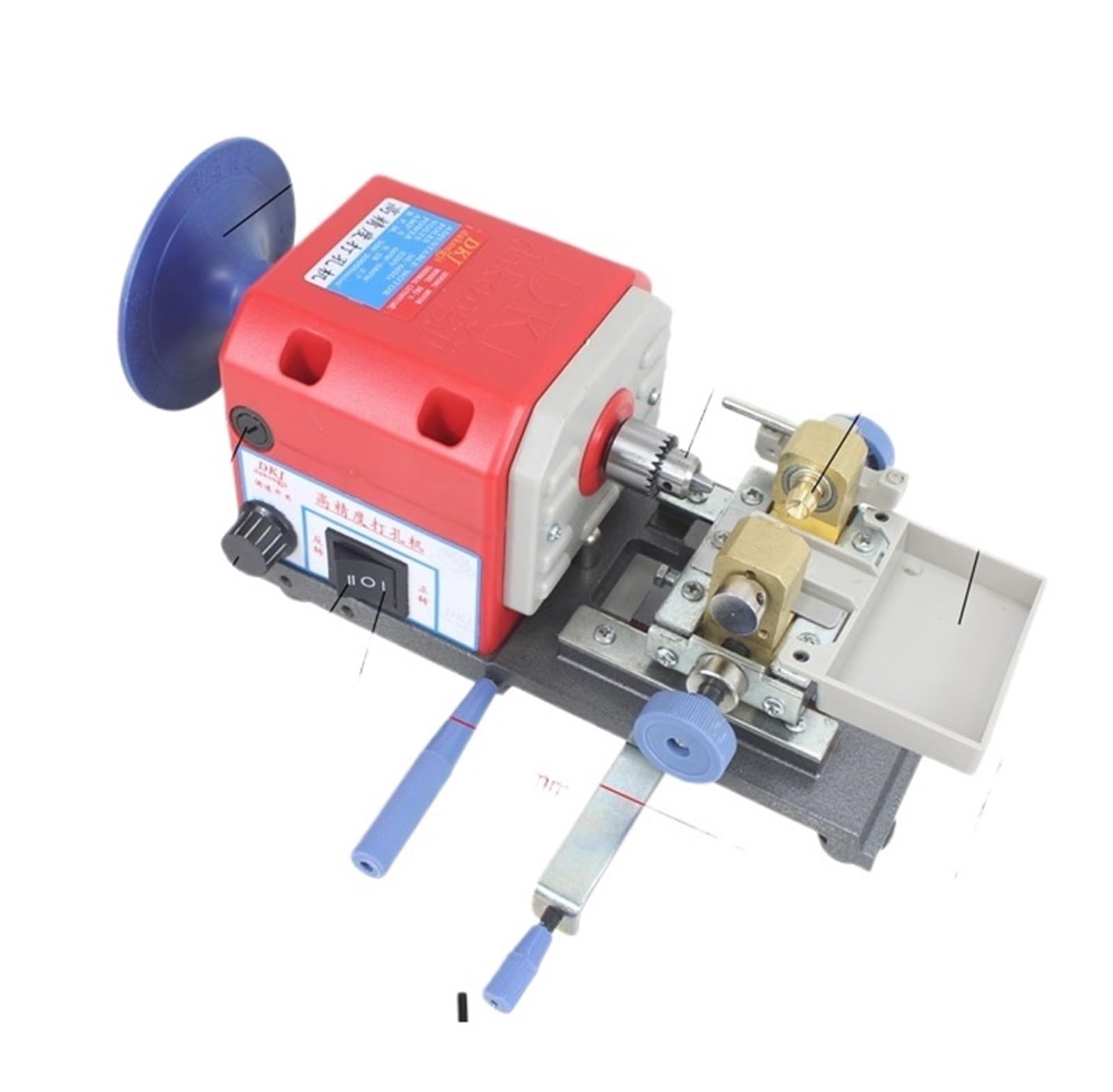 Perceuse de Perles en Pierre Rouge, équipements de Fabrication de Bijoux, Outils de Polissage de Perles, Machine de perçage d'ambre puissante de 680W(680W Group E)