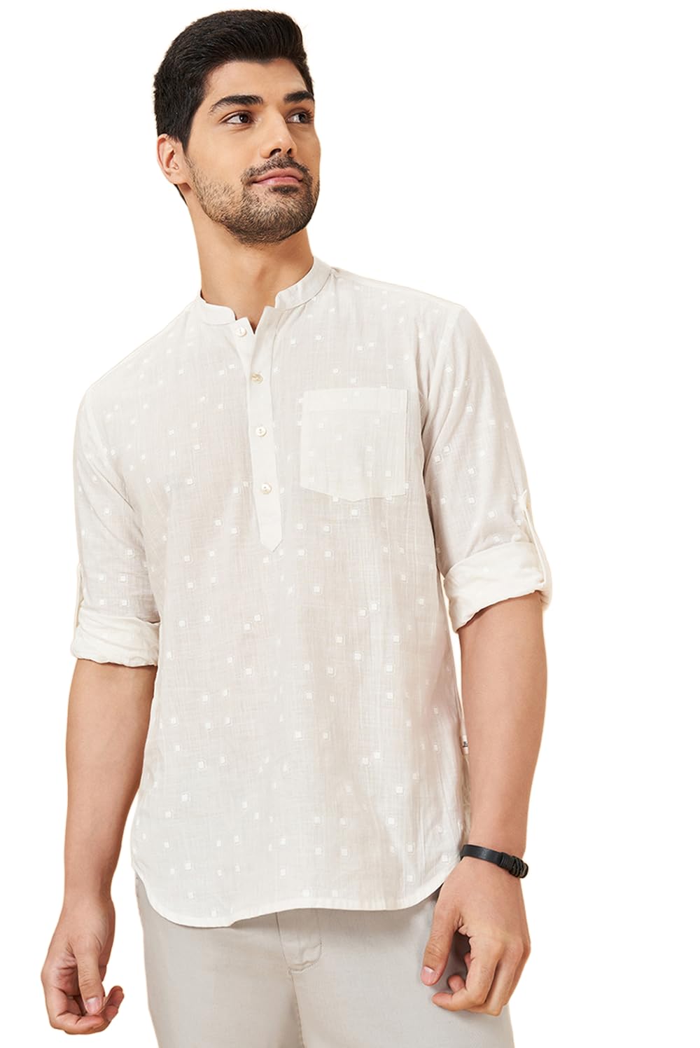 Men's Cotton Regular Fit Tunic Shirt-image-39