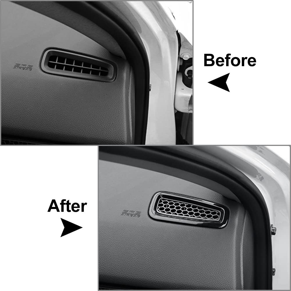 Coperture Bocchette Aria Cruscotto Per Civic 11a Gen (2022+) – Nero, Set Da 2, Interni Auto Di Design - 2