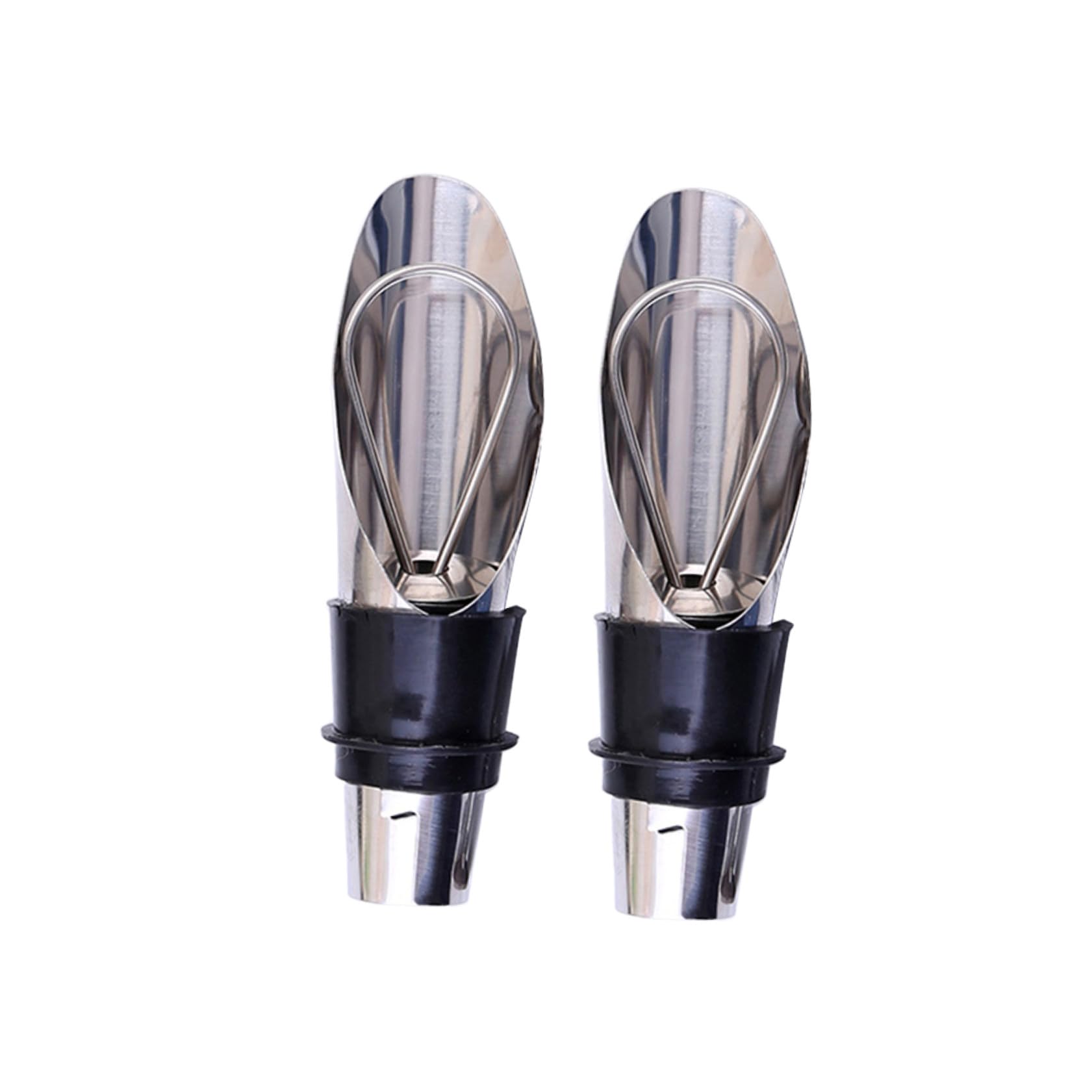 Tapones de botellas de vino sin derrames, juego de 10 piezas de acero inoxidable fáciles de usar