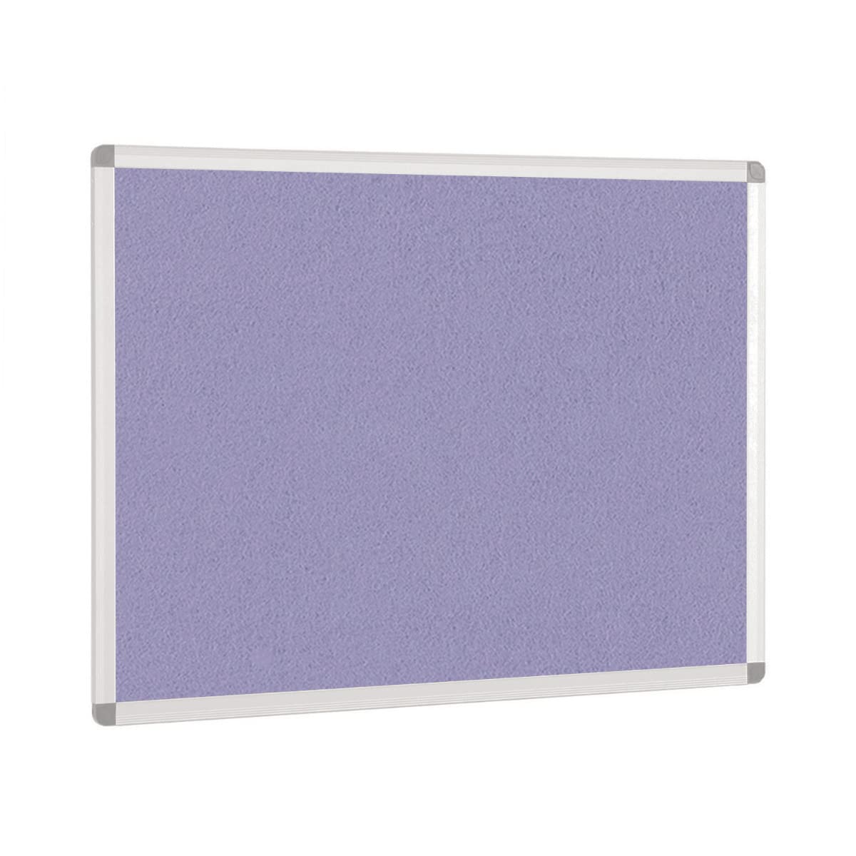 Aluminium Framed Notice Boards - Accent Colours - 1800mm x 1200mm - Lilac