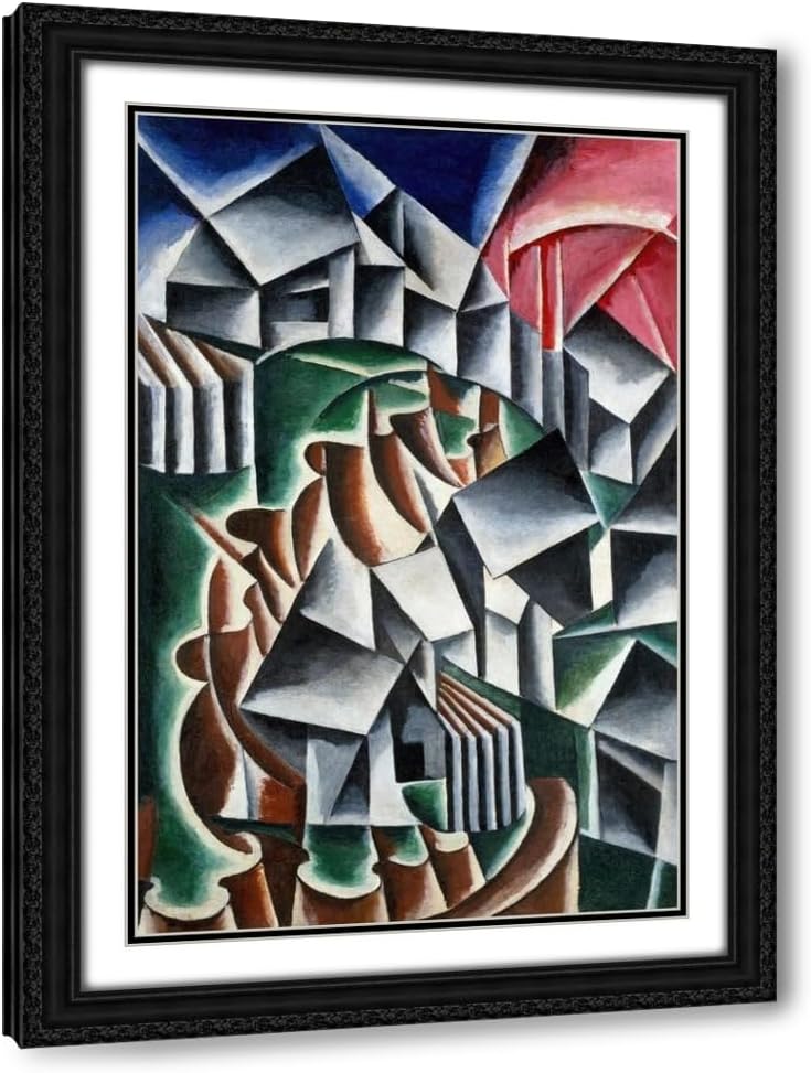 ArtDirect Birsk (1916) Custom Framed Art Print Giclee Print or Canvas Options with Various Sizes and Customization by Lyubov Popova