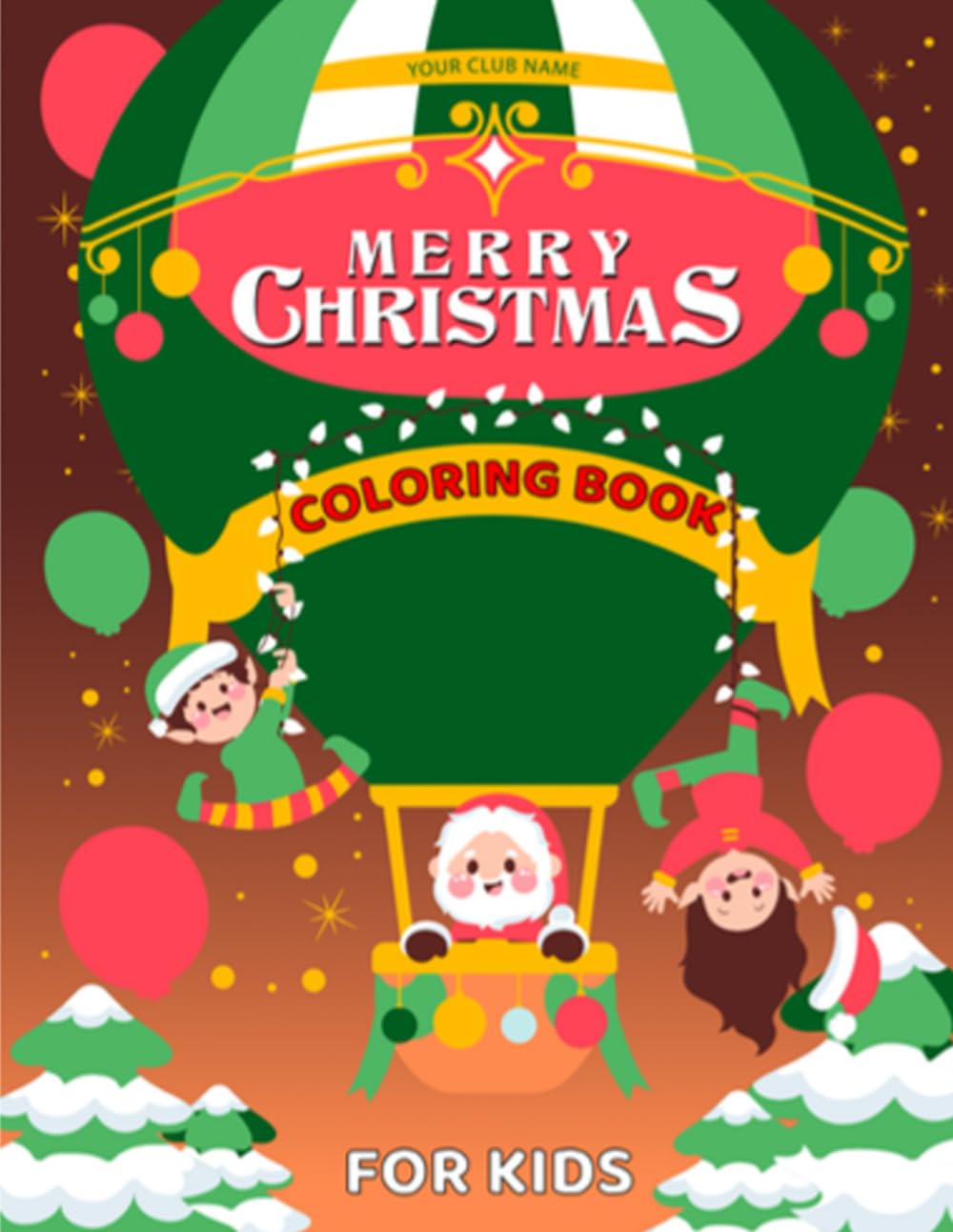 Merry Christmas Coloring Adventure!: Christmas coloring book for kids