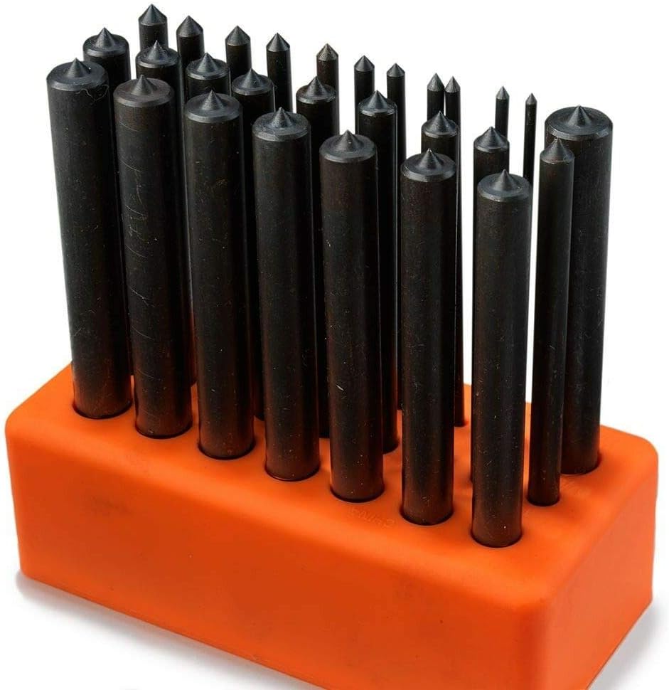 28PC TRANSFER PUNCH SET 3/32" THROUGH 1/2" THREADED DRILLED REAMED HOLES,Jikkolumlukka