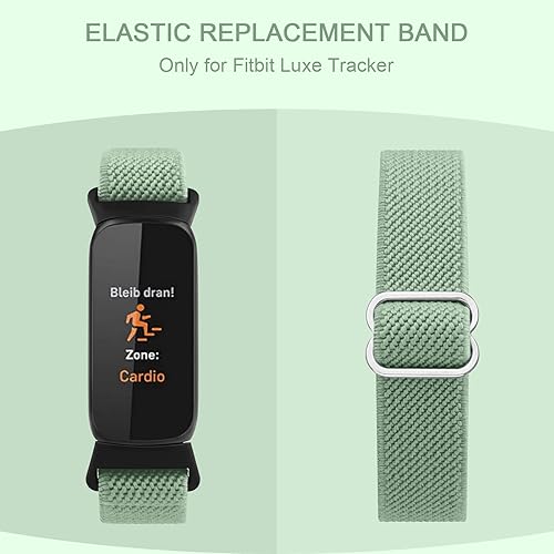 Miniatura 2 de Meliya Correa compatible con bandas Fitbit Luxe para mujeres y hombres, correa deportiva de repuesto de nailon elástico suave para Fitbit Luxe