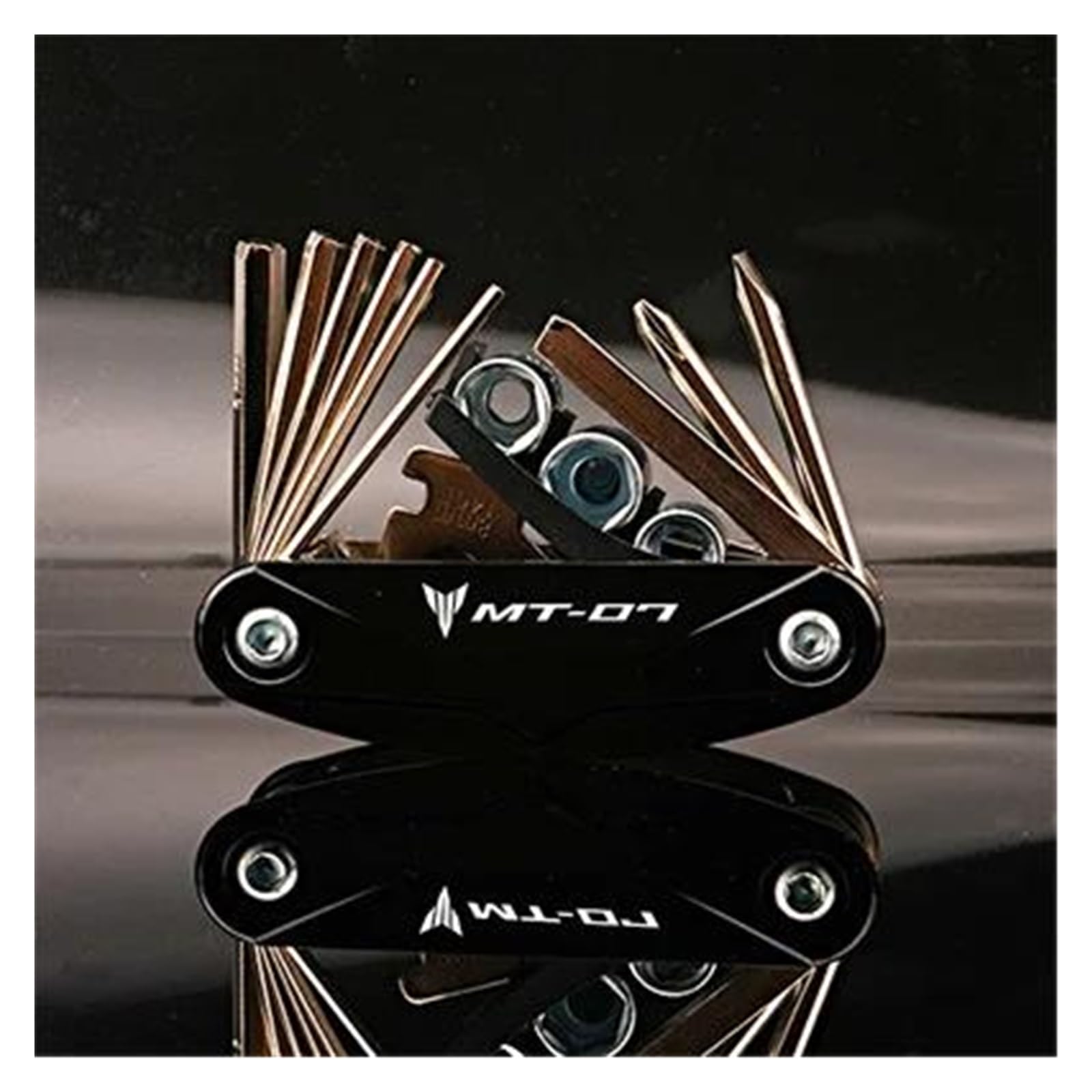 Screwdriver Wrench Tool Repair Screwdriver for Yamaha MT-07 FZ-07 MT 07 FZ07 FZ 07(Black)