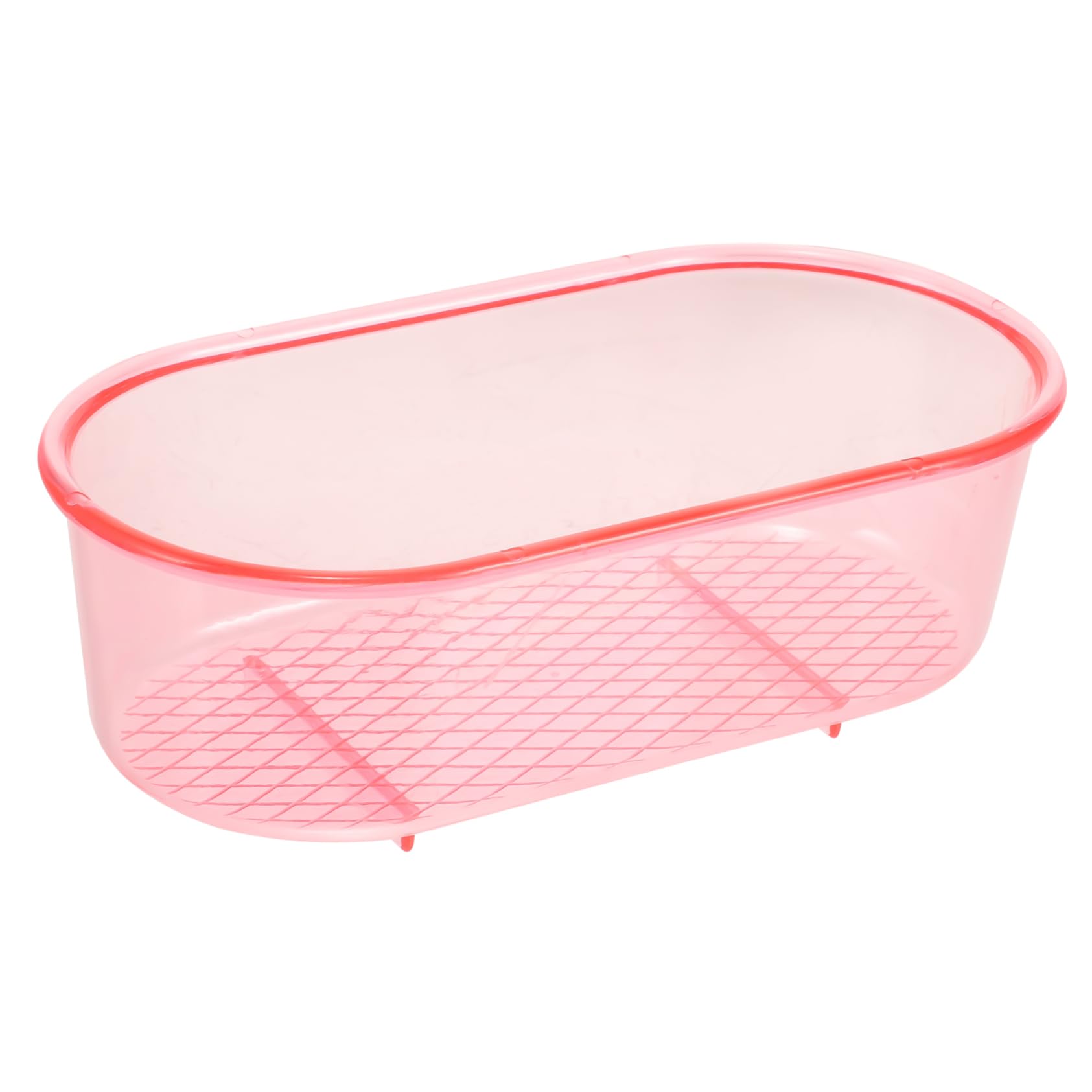GALPADA Box Bird Bath Box Parakeet Birds Tub Bird Bath Cage Parrot Bird Bath Bowl Bird Bath for Cage Pet Bird Bath Bird Bathing Cube Bird Shower Bathing Bowl Pink Plastic