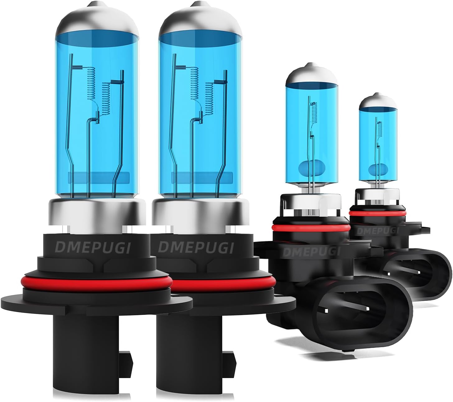 Compatible With Dodge Caravan 2001-2007 halogen Headlight Bulbs,9007/HB5 High Low Beam + 9145/9140 halogen Fog Light Bulbs,6000K White Light, 4-Pack