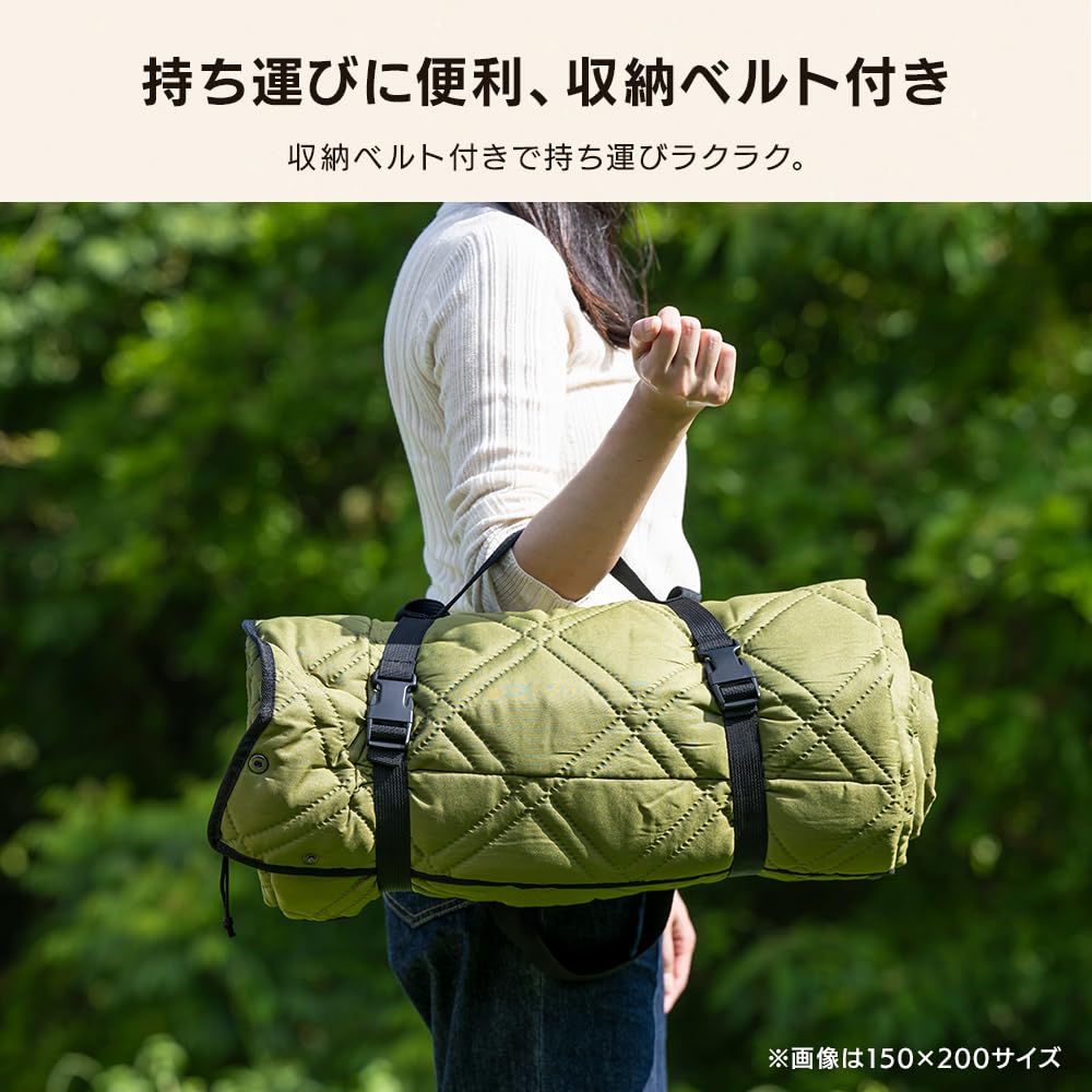 Amazon | アイリスプラザ 極厚レジャーシート 60×60 カーキ | アイリス