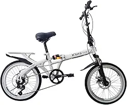 Bicicleta Dobrável Aro 20 Com Suspensão e Freio a Disco 7 Velocidades K'Tera Cargo