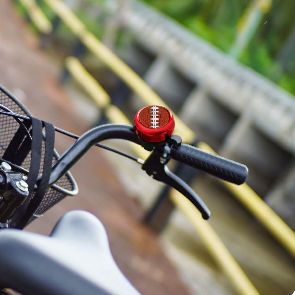 WIRESTER Linda campana redonda de aluminio para bicicleta, anillo clásico, accesorios de bicicleta para adultos, niños, niñas y niños (negro, rojo, azul, morado)