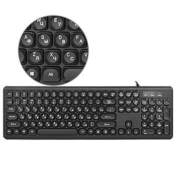 専用　ロシア語セット Amazon | ロシア語キーボード、108キーのロシアの練習タイピング