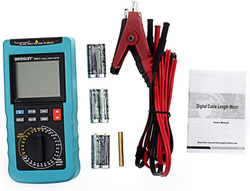 Flаѕh Dеаlѕ - 50% оƒƒ allsun Digital Electric Cable Resistance Tester Cable Wire Length Meter Ohm Resistance Meter Up to 30KM/100000 ft Measured in m㎡(NO AWG) Flаѕh Dеаlѕ - 50% оƒƒ allsun Digital Electric Cable Resistance Tester Cable Wire Length Meter Ohm Resistance Meter Up to 30KM/100000 ft Measured in m㎡(NO AWG)