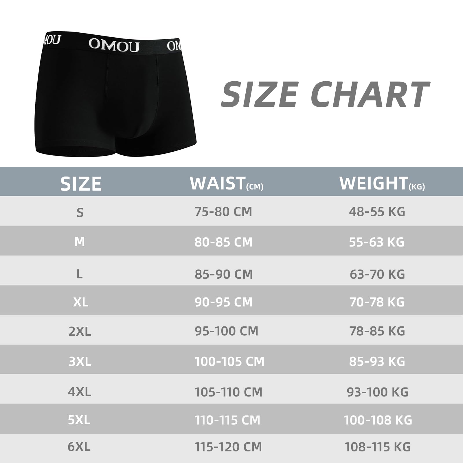 Poligono Boxer Uomo Cotone Set 6 Pezzi, Mutande Uomo Boxer Confortevolezza, Elasticizzato, Traspirabilità, Resistente, Intimo Maschile (S - 6XL)