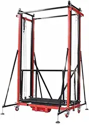 Andaimes Elétricos Máquina de andaime elétrico multifuncional, elevador de carga, plataforma de trabalho de escalada, com controle remoto e rodas, para construção interna e externa de armazém de ofici