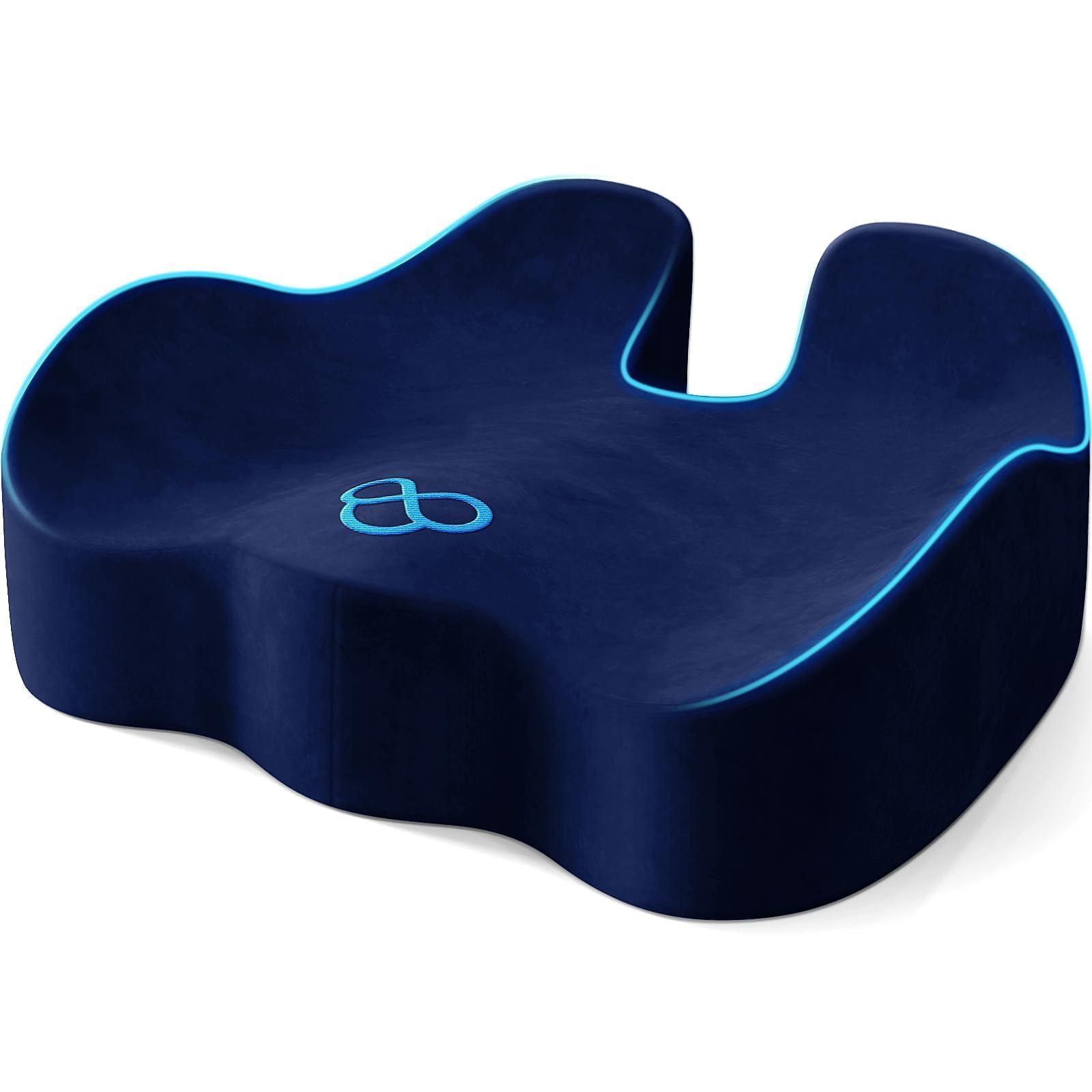 Seat Cushion, Non-Slip Memory Foam Chair Cushion for Taibone, Blue/X-Large