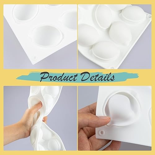 Vista 68 de OCPO KITCHEN Molde de silicona con esfera 3D para hornear, mousse, pastel, dulces, pastelería, chocolate, trufa, gelatina, pudín de galletas